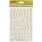JAM Paper Silver Upper & Lower Case Alphabet Letter Stickers